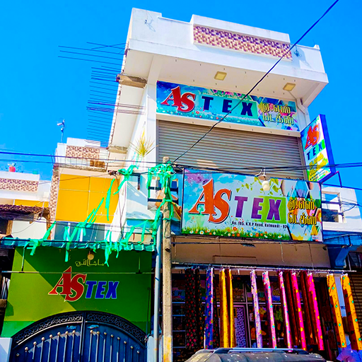 AS Tex textile and garment store in Kalmunai, Sri Lanka – quality fabrics, clothing, and tailoring services