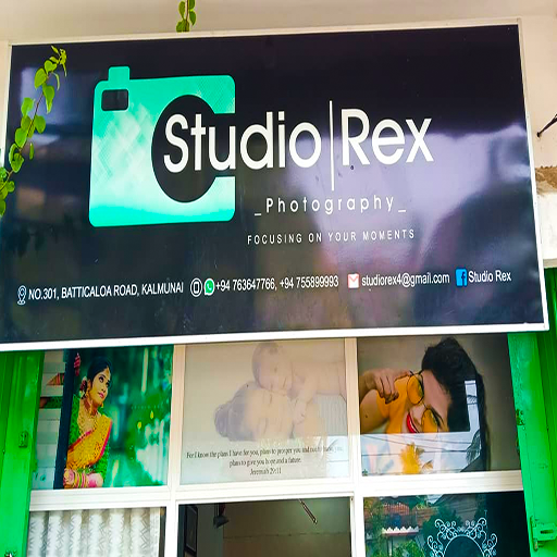 Professional photography and videography services by Studio Rex in Kalmunai, Sri Lanka – capturing weddings, events, and portraits with creative excellence
